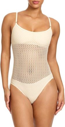 Robin Piccone One-Piece Swimsuit in Bisque at Nordstrom, Size 14