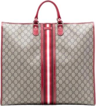 Gucci Pre-owned Tote Bags, female, Beige, Size: ONE SIZE Pre-owned Vintage Tote Bag
