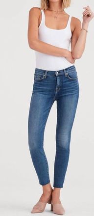 7 For All Mankind High Waist Skinny Jeans In Sycamore
