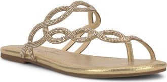 Jessica Simpson Aloni Slide Sandal in Gold at Nordstrom, Size 6.5