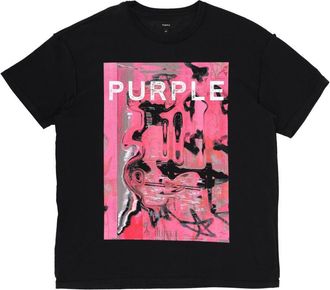 Purple T Shirt With Print