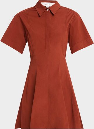 A.L.C. Dell Short-Sleeve Mini Dress