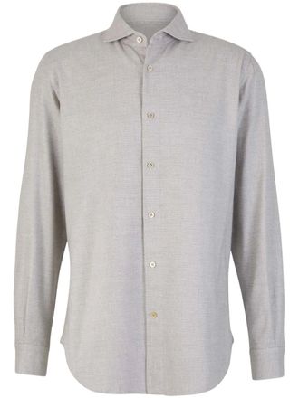 Vincenzo Di Ruggiero Napoli mélange-effect shirt - Grey