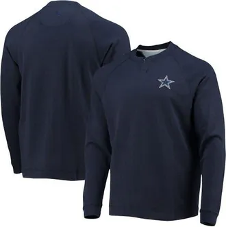 Tommy Bahama Mens Tommy Bahama Navy Dallas Cowboys Sunset Slub Raglan Henley Long Sleeve T-Shirt at Nordstrom, Size Small