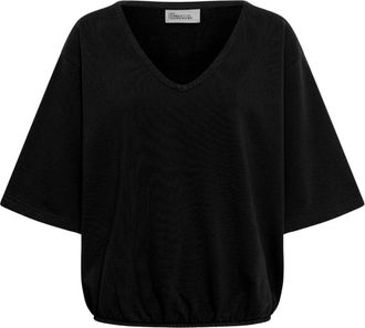 MY ESSENTIAL WARDROBE 16 The Modal Tee - Dames - T-shirts - Zwart - XL - Tops