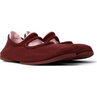 Camper Right Niko Mary Jane Flat in Burgundy at Nordstrom, Size 37