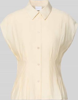 Jake*s Taillierte Bluse aus Modal-Mix in Beige, Gr&ouml;&szlig;e 32