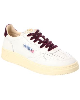 Autry Medalist Leather & Velvet Sneaker