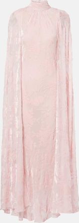 Rodarte Abito lungo in velluto devoré