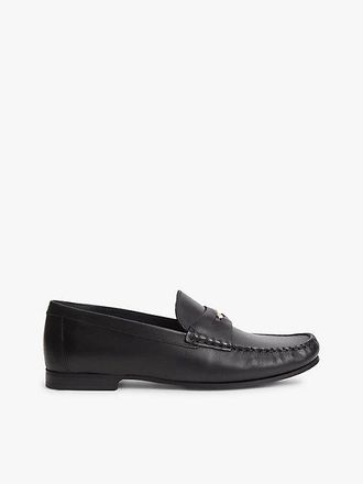Tommy Hilfiger Mocasines de piel con monograma TH