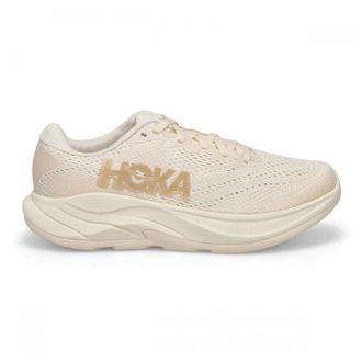 Hoka One One Hoka Rincon 4 Synthetic Textile Womens Running Trainers - Vanilla Birch - Size:UK 5.5