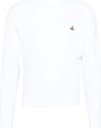 Vivienne Westwood T-shirt con decorazione Orb - Bianco