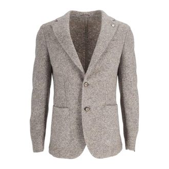 Lubiam Giacche Drop S - Heren - Jassen - Beige - Maat: 2XL Leer