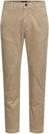 Camel Active Broeken, Heren, Beige, W46 L32, Katoen, Regular Fit Cord Chino