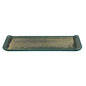 Medard De Noblat Fuente de sushi 30 x 9.5 cm Porcelana fina Verde/Bronce