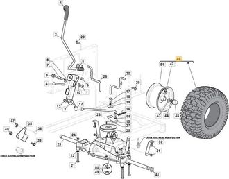 STIGA Sports Ruota 18 ORIGINALE STIGA trattorino tagliaerba 1330m - 1530h - 84mt 382680104/0