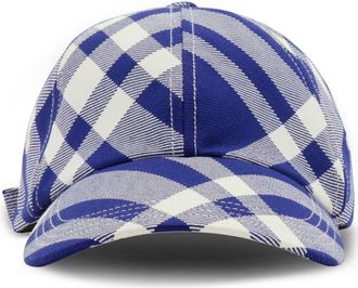 Burberry Blue Check motif baseball cap