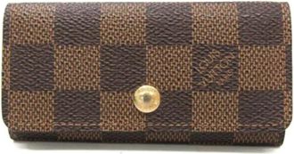 Louis Vuitton Pre-owned Canvas key-holders - unisex - Vintage Accessoires - Bruin - ONE Size - Vintage