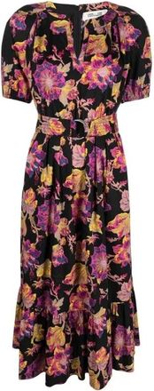 Diane Von F&uuml;rstenberg Kleedjes, Dames, Veelkleurig, M, Floral Multicolour Dress