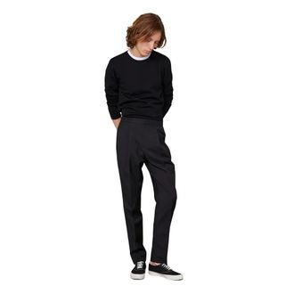 Officine G&eacute;n&eacute;rale Slim-fit Trousers, male, Black, Size: 2XL Trousers Off E26