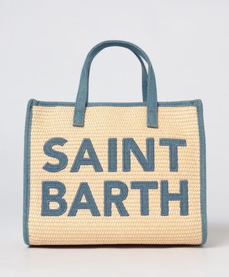 MC2 Saint Barth Borsa Vivian in rafia con logo ricamato
