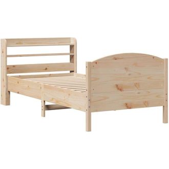 vidaXL Vidaxl - Estructura De Cama Sin Colch&oacute;n Madera Maciza De Pino 100x200 Cm