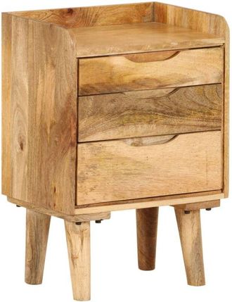 vidaXL vidaXL Comodino in Legno Massello di Mango 40x30x59,5 cm