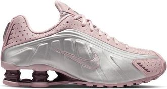 Nike Womens Shox R4 - Running Shoes Mtlc Silver/Tattoo/Particle Rose Size 12.0
