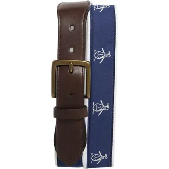 Original Penguin Penguin Logo Belt in Brown at Nordstrom Rack, Size 30