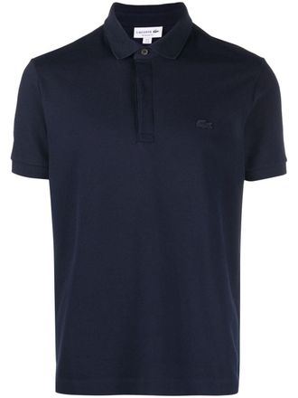 Lacoste logo-patch polo shirt - Blue