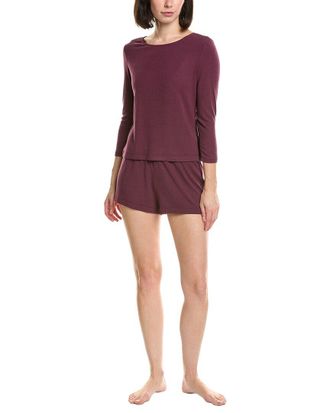 Natori 2Pc Rib Essential Pajama Set