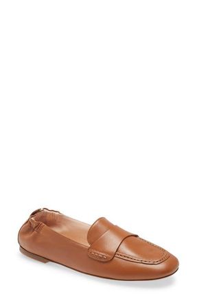AGL Mara Pure Leather Moccasin in Brandy at Nordstrom, Size 36.5