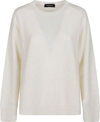 Fabiana Filippi Round Neck Relaxed Virgin Wool-Blend Sweater