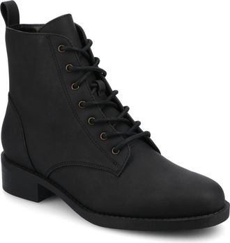 Journee Collection Womens Kodah Medium and Wide Width Lace-up Ankle Boots
