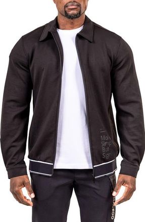 Maceoo Marthyr Zip Sweater in Black at Nordstrom, Size Xx-Large