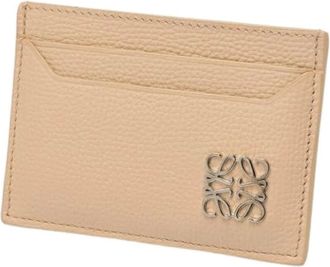 Loewe Pre-owned Wallets, female, Beige, Size: ONE SIZE Pre-owned Card Case