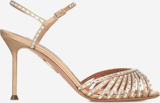Aquazzura Hold Me Crystal Sandals 85