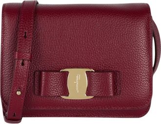 Ferragamo Vara Bow Leather Crossbody