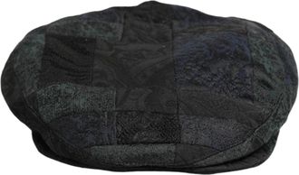 Dolce & Gabbana Zwarte Polyester Newsboy Mannen Capello Hoed