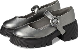 Journee Collection Zarynn Womens Flat Shoes Pewter : 6.5 M, Faux Leather
