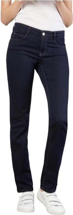 M.A.C Donkerblauwe Dream Jeans Straight-Leg - Dames - Slim Fit Jeans - Blauw - 3XL - Katoen - Jeans