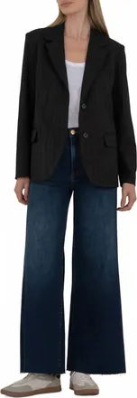 Kut from the Kloth Ellie Notch Collar Blazer In Black