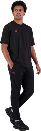 Canterbury Of New Zealand Everest-trainingsbroek voor heren met taps toelopende pijpen (Zwart)