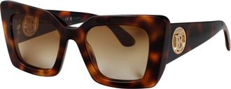 Burberry Womens Sunglasses Daisy Light Havana Acetate
