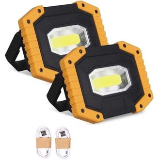 OEM [nunca Usado] Foco Led Recargable De 30 W Y 2000 L&uacute;menes Para Obras De Construcci&oacute;n, 3 Modos, Port&aacute;til, Usb, Para Camping, Obras, Garajes Y Talleres (