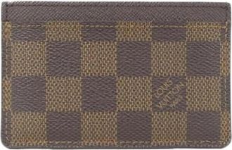 Louis Vuitton Pre-owned Card Case - Dames - Vintage Accessoires - Bruin - ONE Size - Vintage