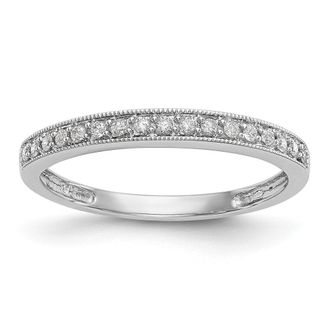 Diamond2Deal 14k Gold Lab Grown Diamond Wedding Band Ring 0.17Ct Clarity- VS Color- G-H