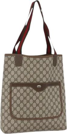 Gucci Pre-owned Tote Bags, female, Beige, Size: ONE SIZE Pre-owned Vintage Tote Bag
