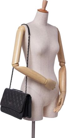 Chanel Hobo Bags - 2014 CC Quilted Caviar Single Flap - Gr. unisize - in Schwarz - für Damen