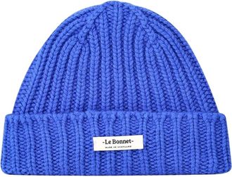 Le Bonnet LBL Beanie - Heren - Hoeden - Blauw - ONE Size - Wol - Accessoires